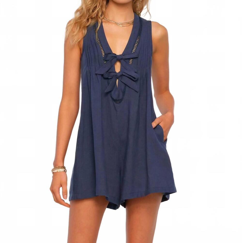 NEW HEARTLOOM zoey romper in indigo